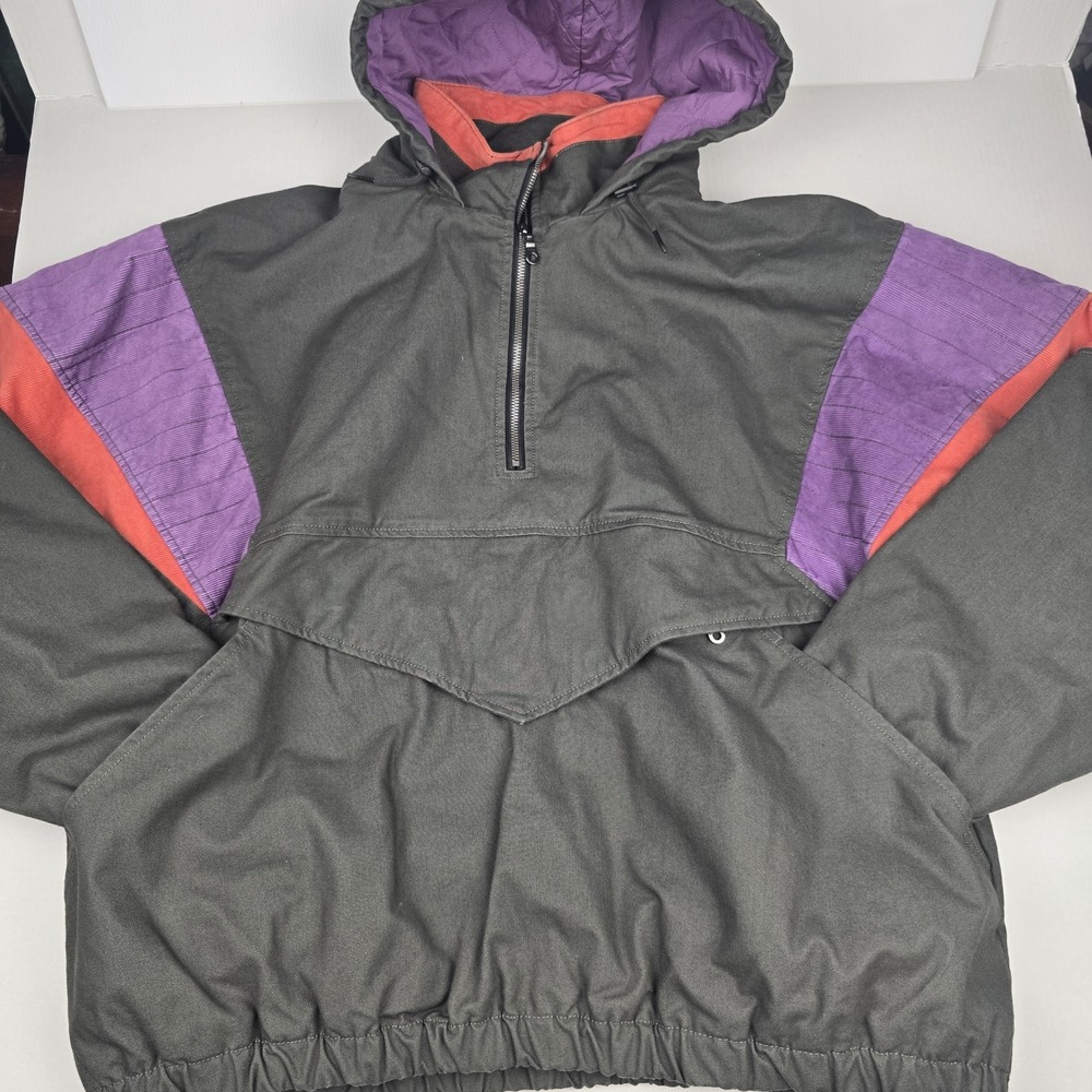 Levi's‎ Mens Cordura Skateboarding 1/2 Zip Jacket Grey Size Large - Picture 2 of 10
